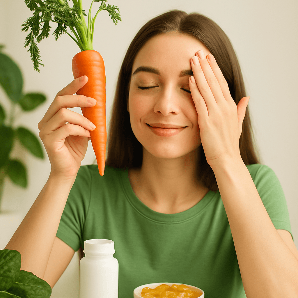 Beta-carotenul și sănătatea ochilor: de ce are nevoie privirea ta